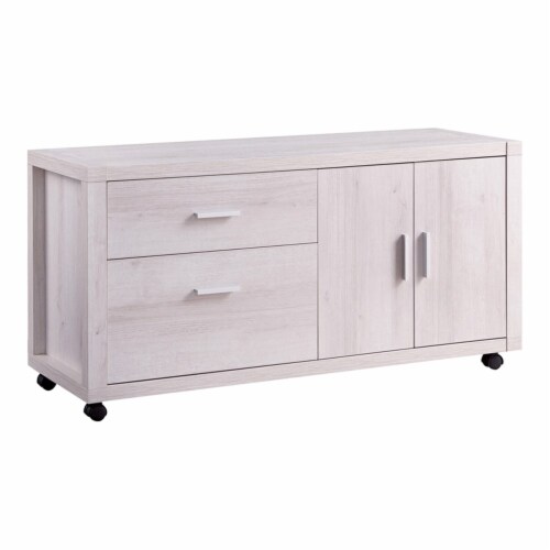 Smart Home Furniture 2 Drawer Contemporary Wood File Credenza in