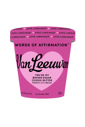 Van Leeuwen Ice Cream Words of Affirmation™- Brown Surgar Cookie Butter Perspective: front