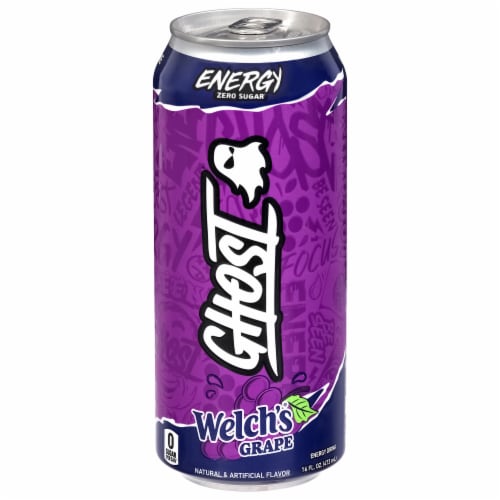 Ghost Energy Welch's® Grape Energy Drink Can Perspective: front