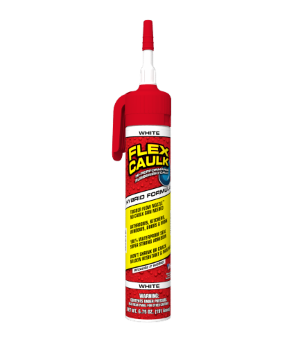 Flex Caulk Pressurized Can - White Perspective: front
