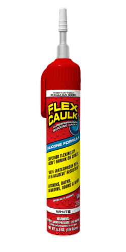 Flex Caulk High Performance Silcone Caulk - White Perspective: front