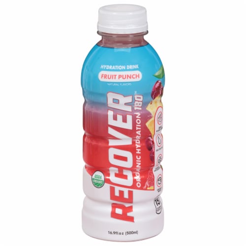 Recover™ Fruit Punch Hydration Water Bottle Perspective: front