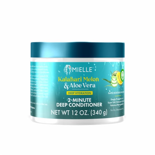 Mielle® Kalahari Melon & Aloe Vera 2-Minute Deep Conditioner Perspective: front
