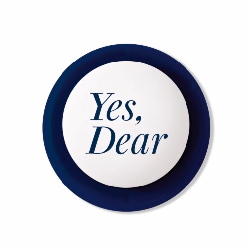 Yes Dear Button Perspective: front