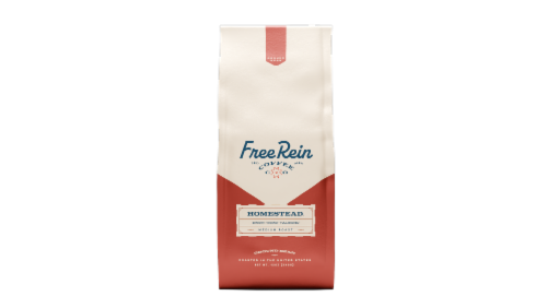 Free Rein Homestead Ground Coffee Perspective: front