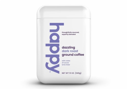 Happy™ Dark Roast Ground Coffee Perspective: front