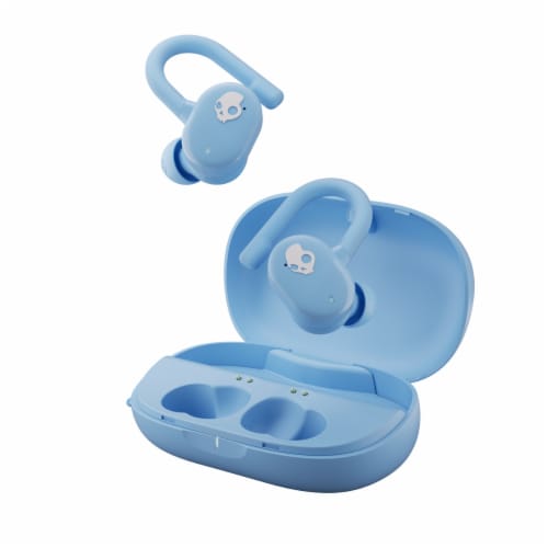 Skullcandy Push Play True Wireless In-Ear Earbuds - Light Blue Perspective: front