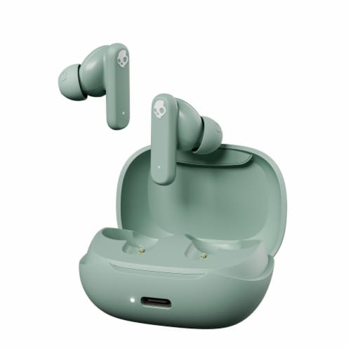 Skullcandy Smokin Bud True Wireless Earbuds - Dark Green Perspective: front