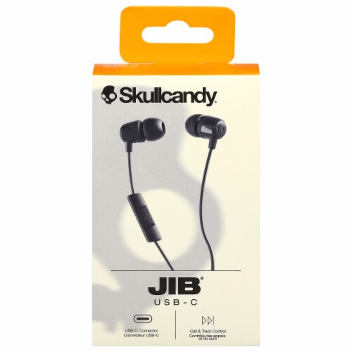 Skullcandy Jib with Mic Wired Earbuds USB-C Black Perspective: front