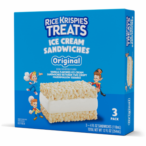 Kellogg's® Rice Krispies Treats™ Ice Cream Sandwich - Classic, 3 ct / 4 ...