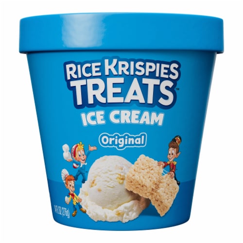 Kellogg's® Rice Krispies Treats™ Crispy Marshmallow Squares Ice Cream Pint Perspective: front