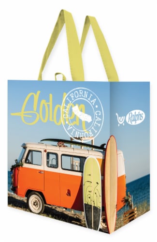 Earthwise Golden Bus Reusable Bag Perspective: front