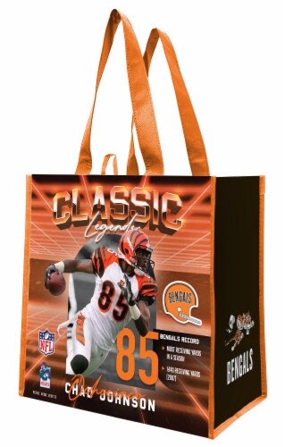 Earthwise NFL CLassic Legends Cincinnati Bengals Chad Ochocinco Bag Perspective: front