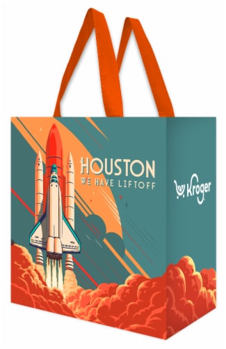 Kroger® Houston Blast Off Reusable Bag Perspective: front