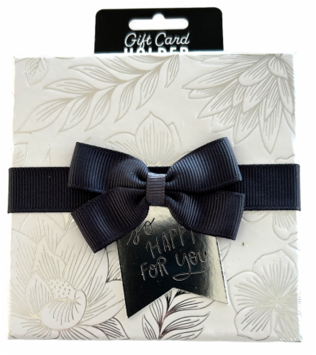 Surface Packaging So Happy For You Foil Gift Card Holder Box - White Perspective: front