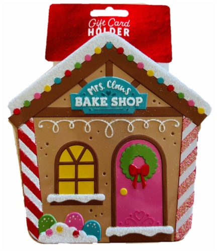 Surface Packaging Mrs. Claus Bake Shop Girft Card Holder Tin Perspective: front