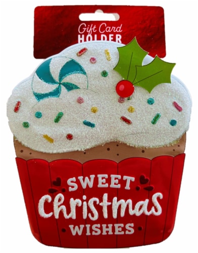 Surface Packaging Cupcake Shaped Gift Card Holder Tin Perspective: front