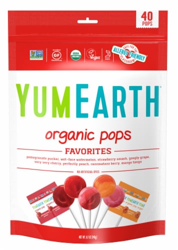 Yum Earth® Favorites Organic Pops Variety Pack Perspective: front