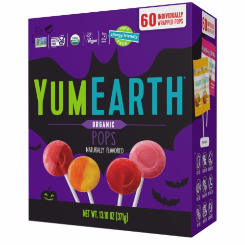 Yum Earth® Organic Halloween Lollipops Perspective: front