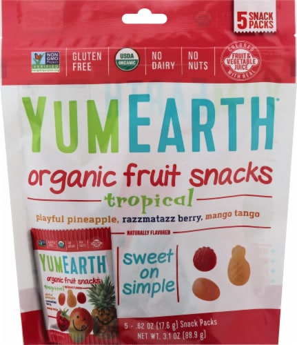 Yum Earth Organics Fruit Snacks Perspective: front
