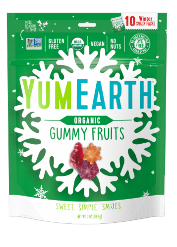Yum Earth Organic Gummy Fruits Perspective: front