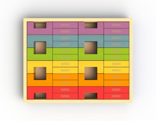 U Build It Deluxe Set/48 Blocks Perspective: front