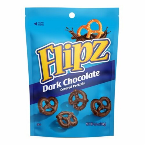 Flipz® Dark Chocolate Covered Pretzels Perspective: front