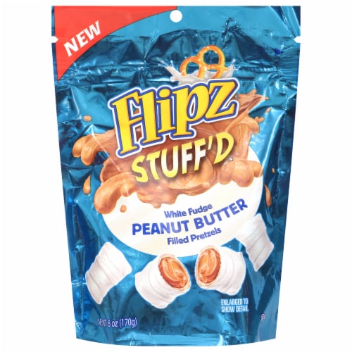 Flipz® Stuff'd White Fudge Peanut Butter Stuff Pretzels Perspective: front