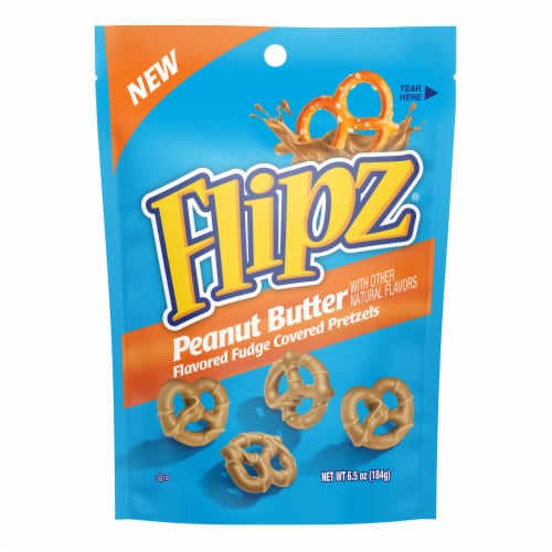 Flipz® Peanut Butter Fudge Pretzels Perspective: front