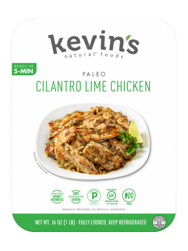Kevin's Natural Foods Paleo Cilantro Lime Chicken Entree Perspective: front