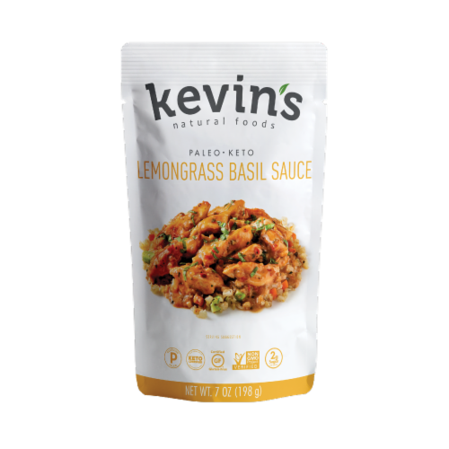 Kevin's Natural Foods Lemongrass Basil Sauce Perspective: front