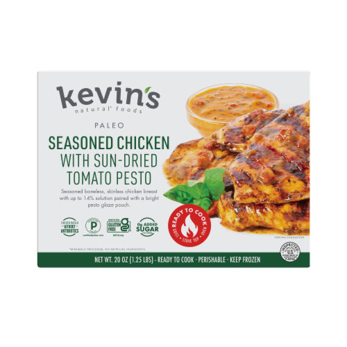 Kevin’s Natural Foods Seasoned Chicken With Sun-Dried Tomato Pesto