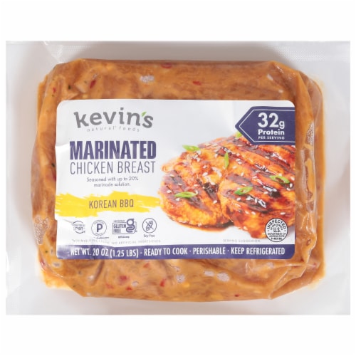 Kevin's Natural Foods All Natural Fresh Chicken Seasoned Korean BBQ, 20