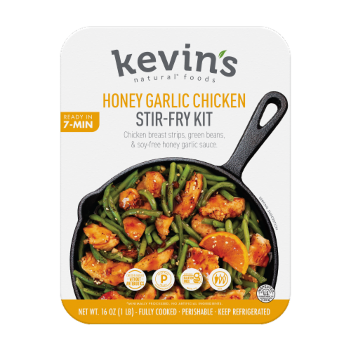 Kevin's Natural Foods Honey Garlic Chicken Stir-Fry Perspective: front