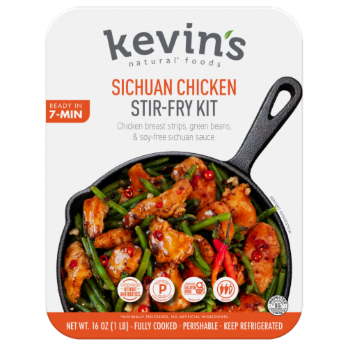 Kevin's Natural Foods Sichuan Chicken Stir-Fry Perspective: front