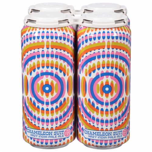 Modern Times® Chameleon Suit Hazy India Pale Ale Beer Cans Perspective: front