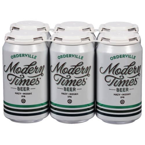 Modern Times® Hazy Mosaic IPA Beer Perspective: front