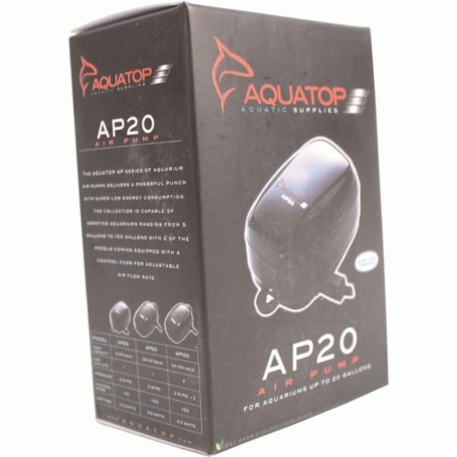 Aquatop Aquatic Supplies 003535 5 20 gal Single Outlet Aquarium Air Pump Black 1 Smith s Food and Drug
