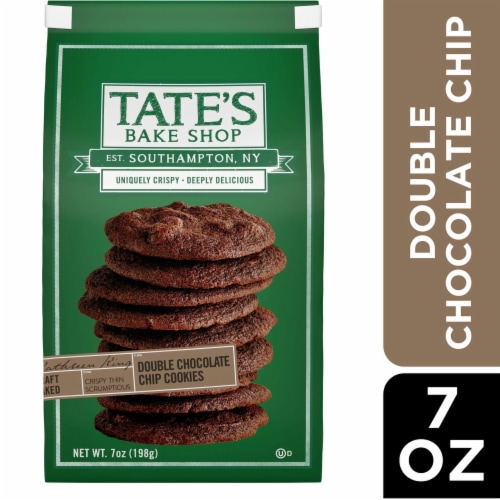 Tate's Bake Shop Double Chocolate Chip Cookies Perspective: front