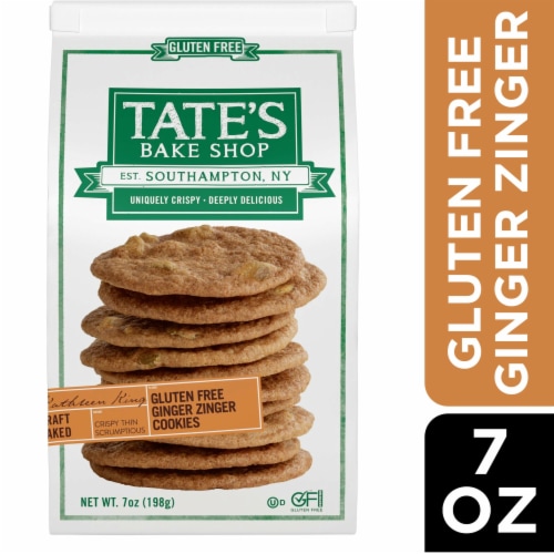 Tate's Bake Shop Gluten Free Ginger Zinger Cookies Perspective: front