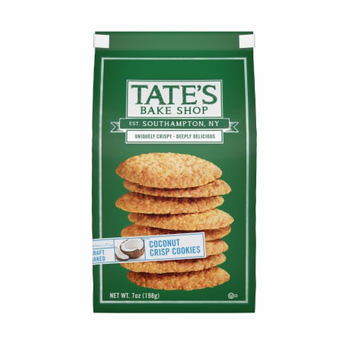 Tate's Bake Shop Coconut Crips Fruit Cookies Perspective: front