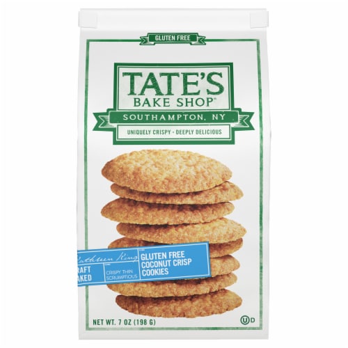 Tate'S Bake Shop® Gluten Free Coconut Crisp Cookies Gluten Free Cookies Perspective: front