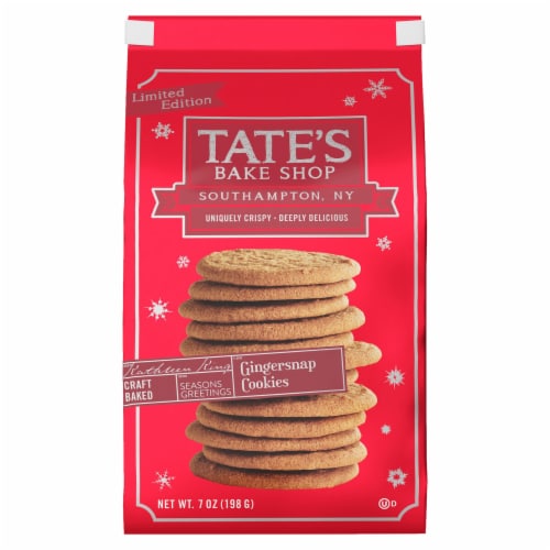 Tate's Bake Shop Gingersnap Cookies Holiday Cookies Perspective: front