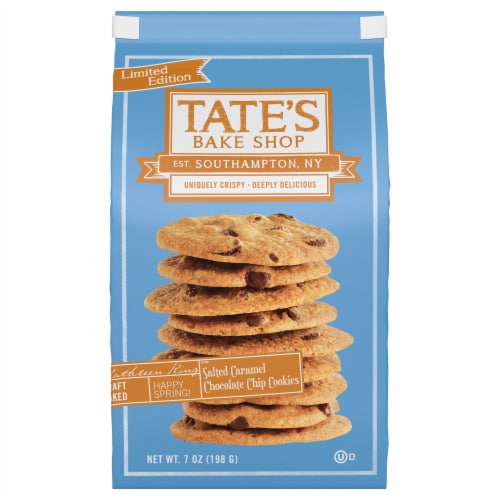 Tate's Bake Shop Salted Caramel Chocolate Chip Cookies Perspective: front