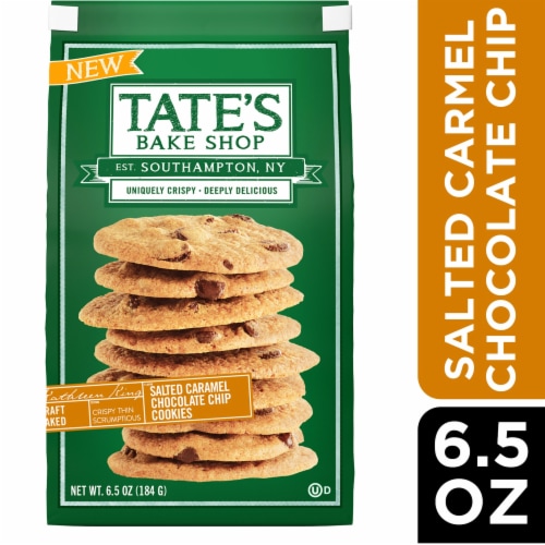 Tate's Bake Shop Salted Caramel Chocolate Chip Cookies Perspective: front