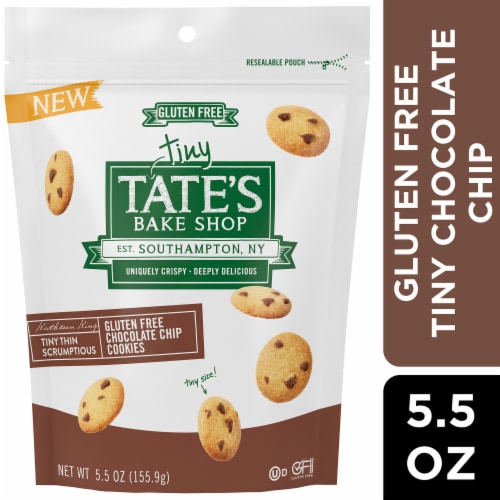 Tate's Bake Shop Tiny Gluten Free Chocolate Chip Cookies Perspective: front