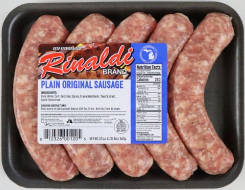 Rinaldi Plain Original Italian Sausage Perspective: front