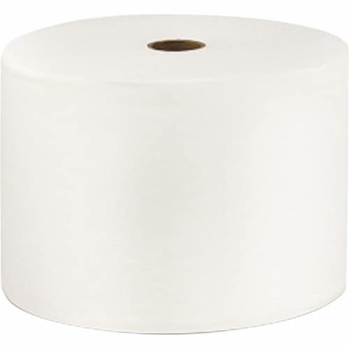 Solaris Paper SOL26824 3.85 x 4.05 in. Locor Bath Tissue - 1500 Sheets & Roll - White - Fiber Perspective: front