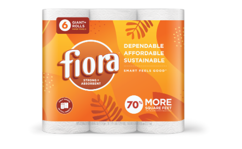 Fiora Paper Towels Giant Rolls 6 rolls Food 4 Less