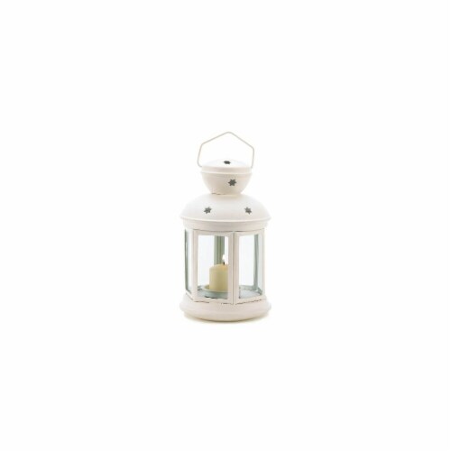 Zingz & Thingz 57070773 White Colonial Candle Lamp Perspective: front